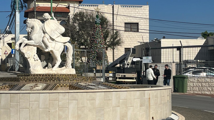 הכיכר המרכזית ברג׳ר (צילום: אבי אשכנזי)