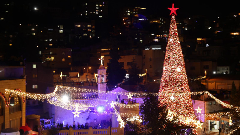 אירועי חג המולד בנצרת (צילום: מועצת העדה האורתודוקסית נצרת)