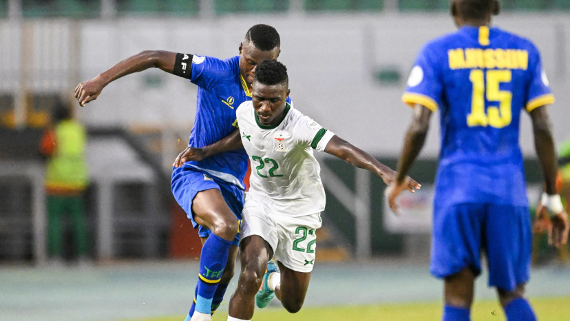 קינגס קאנגווה במדי נבחרת זמביה, ינואר 2024 (צילום: GettyImages, SIA KAMBOU/AFP)