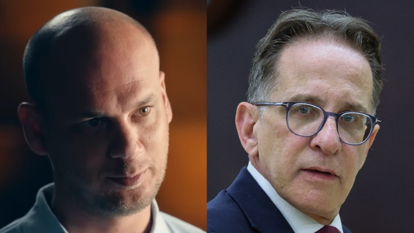 צחי ברוורמן, אלי פלדשטיין (צילום: חיים גולדברג פלאש 90, צילום מסך כאן 11)