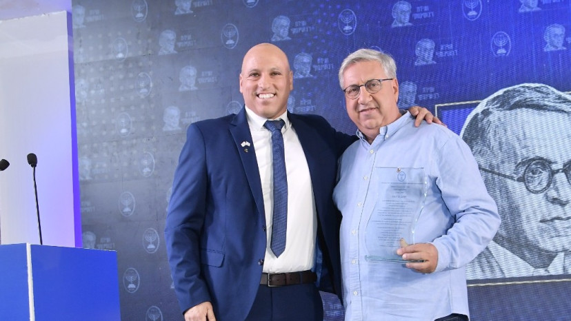 יעקב ברדוגו ויגאל ברנד (צילום: אופיר מרדכי)