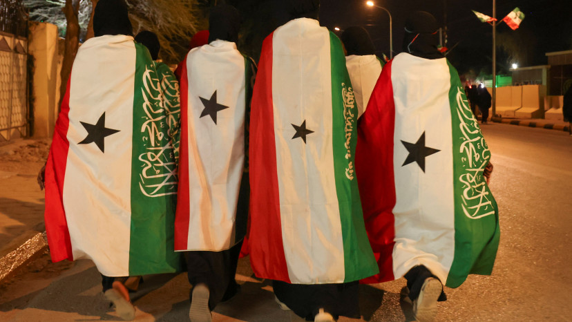 חגיגות בסומלילנד בעקבות ההכרזה של ישראל (צילום: רויטרס)