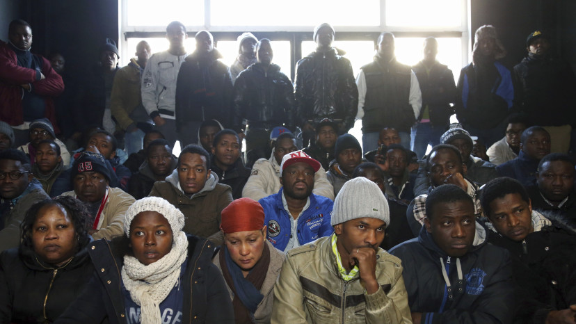 מהגרים בבריסל, בלגיה (צילום: רויטרס)