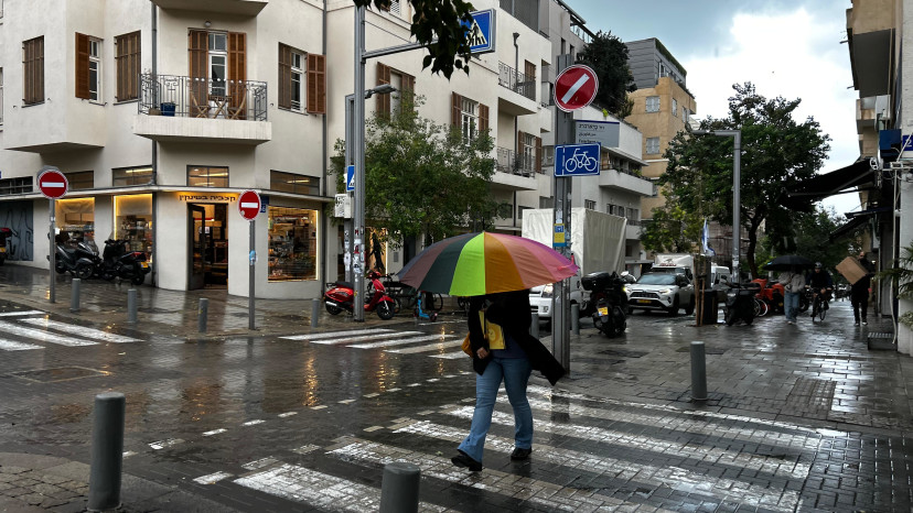 מזג אוויר גשום, חורף (צילום: אבשלום ששוני)