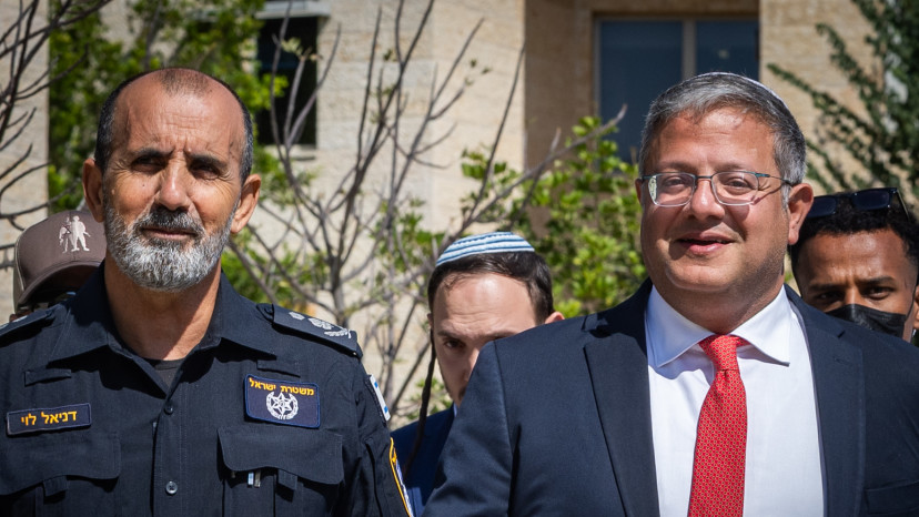 איתמר בן גביר ודני לוי (צילום: אורן בן חקון פלאש 90)