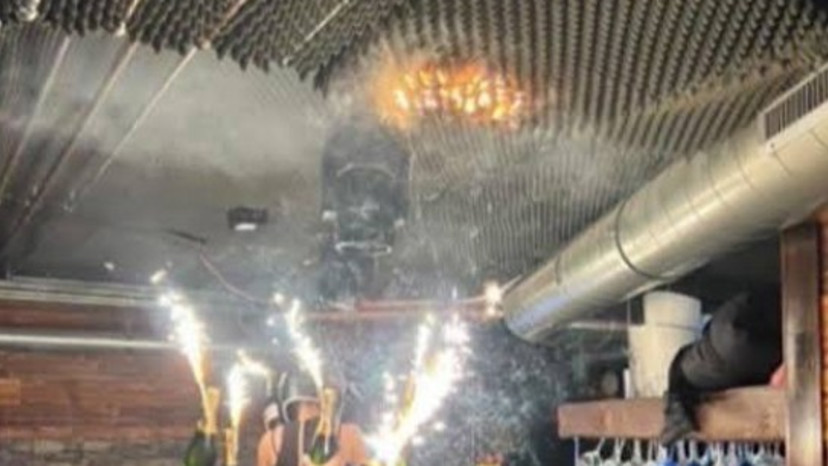 חגיגות השנה החדשה בשוויץ, רגע לפני האסון (צילום: שימוש לפי סעיף 27א')