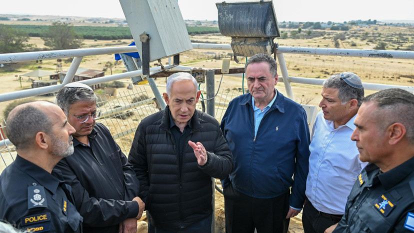 דוד זיני, ישראל כ"ץ, בנימין נתניהו, איתמר בן גביר, דני לוי (צילום: קובי גדעון, לע"מ)