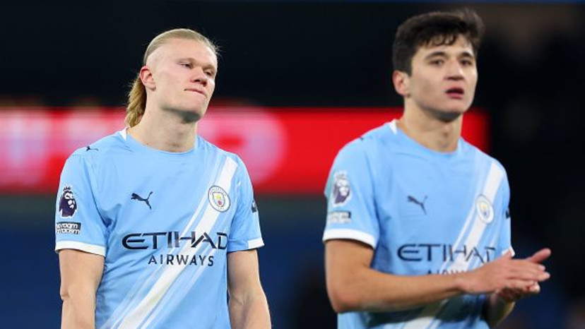 ארלינג הולאנד ועבדוקודיר חוסאנוב (צילום: Molly Darlington/Copa)