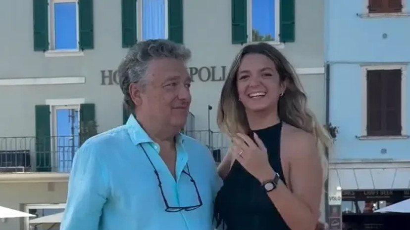 מינאה פאגני ומאסימו (צילום: רשתות חברתיות)