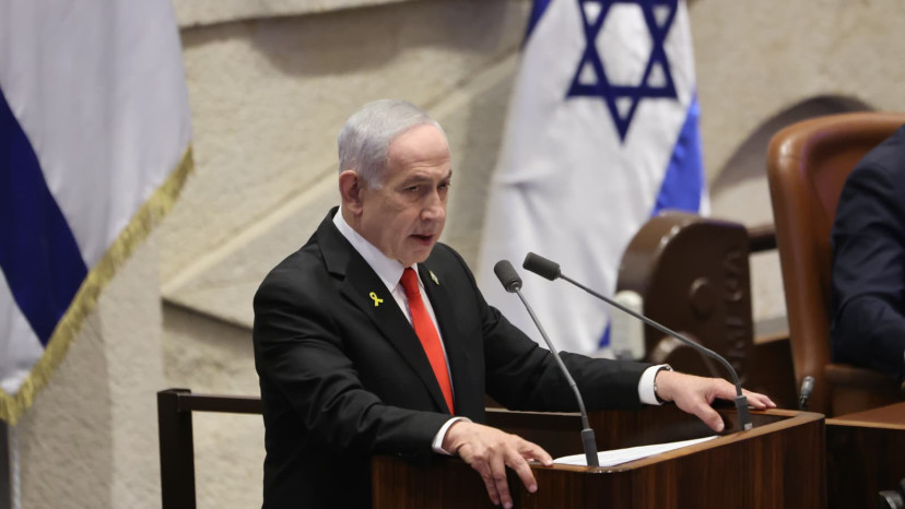 נתניהו בדיון 40 החתימות (צילום: מרק ישראל סלם)