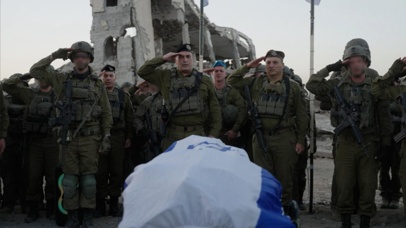 הרמטכ"ל, רא"ל אייל זמיר במקום הימצאו של רן גואילי ז"ל ברצועת עזה (צילום: דובר צהל)