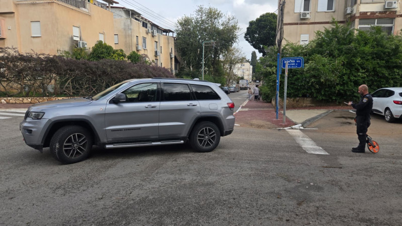 ילד בן 3 נדרס בחדרה  (צילום: דוברות המשטרה)