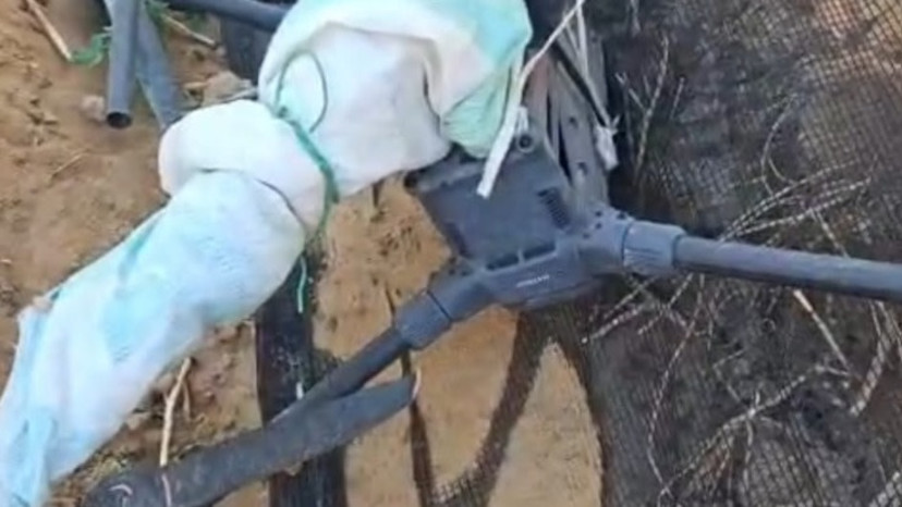 רחפן שנמצא בשטח חקלאי בנאות הכיכר הבוקר (צילום: ללא קרדיט)