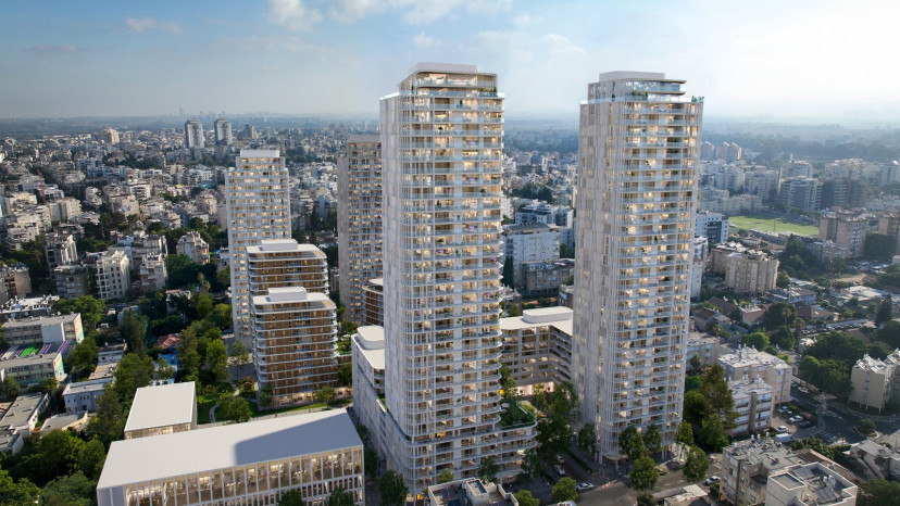 פרויקט 'שטרית' בפתח תקווה - הדמיה (צילום: קיקה ברא"ז אדריכלים)