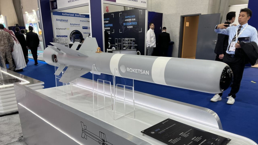 הטיל הטורקי החדש (צילום: רשתות ערביות)