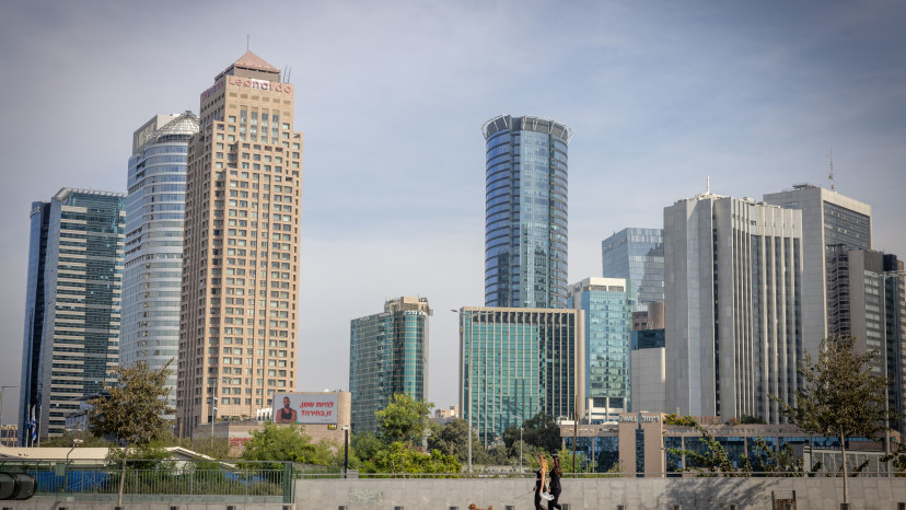 מגדלים במתחם הבורסה ברמת גן  (צילום: מרים אלסטר פלאש 90)