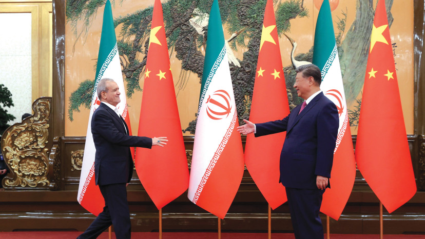 נשיא סין ונשיא איראן (צילום: רויטרס)