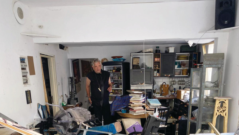 הרס כתוצאה מתקיפה במבצע עם כלביא (צילום: פרטי)