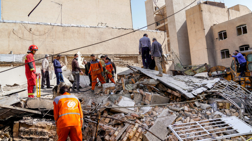 הרס בטהרן, איראן (צילום: רויטרס)