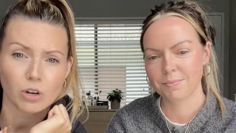 בנות דודות שגילו שהם אחיות מבגידה (צילום: מתוך טיקטוק)