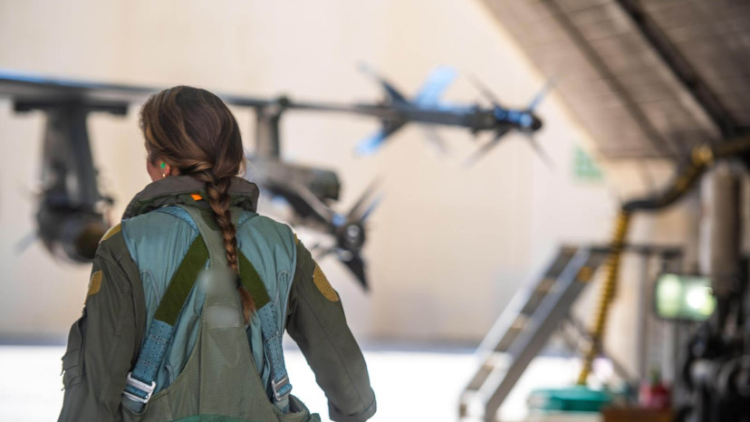 רס"ן ש', נווטת קרב שמשתתפת בתקיפה באיראן (צילום: דובר צה"ל)