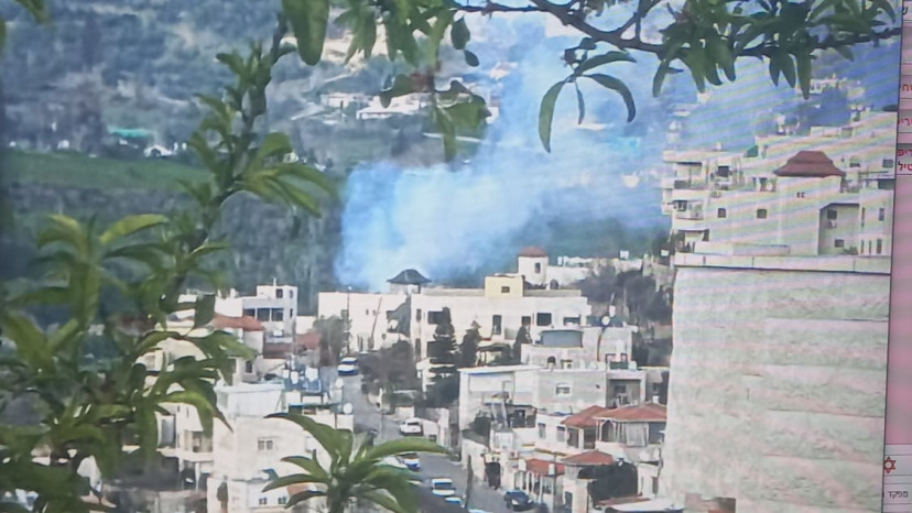 תיעוד הפגיעה במחוז ירושלים (צילום: כבאות והצלה)