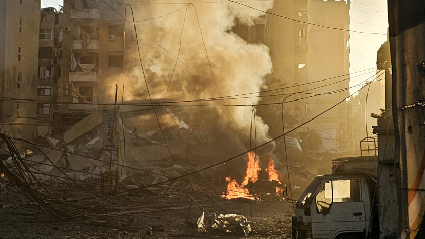 תקיפה בלבנון (צילום: AFP via Getty Images)