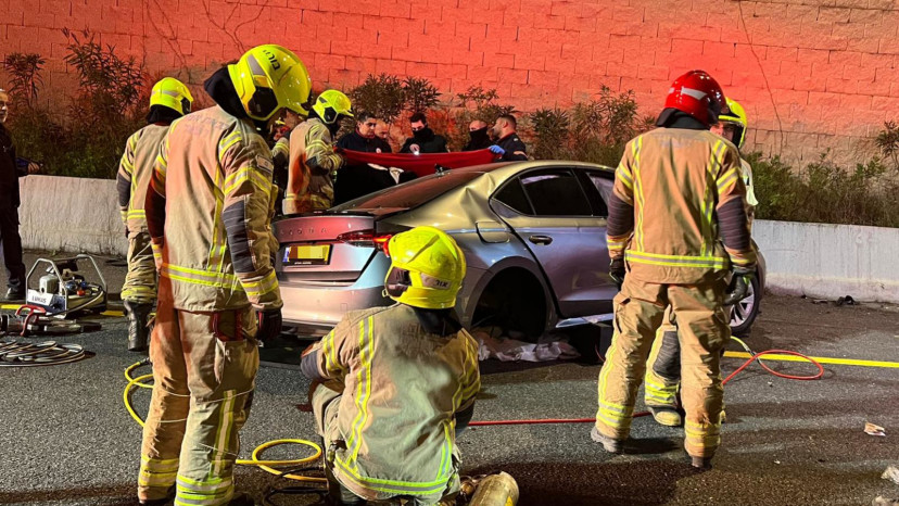 תאונת דרכים (צילום: כב"ה צפון)