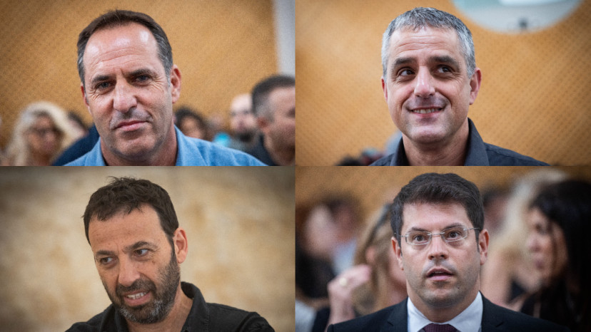 ברוך קרא, אודי סגל, מתן חודורוב, רביב דרוקר (צילום: חיים גולדברג פלאש 90)