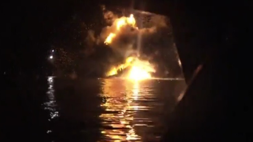 תקיפת מכלית הנפט Safesea Vishnu (צילום: צילום מסך)