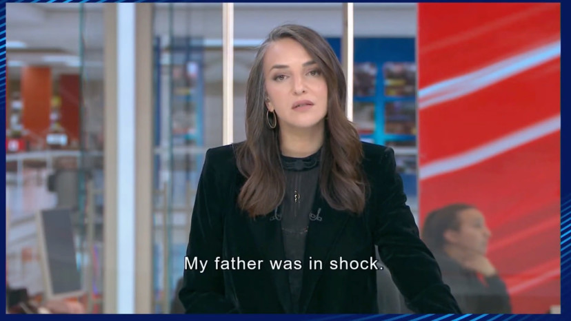 לוסי אהריש במעמד הפרס (צילום: מתוך טקס הענקת הפרס)