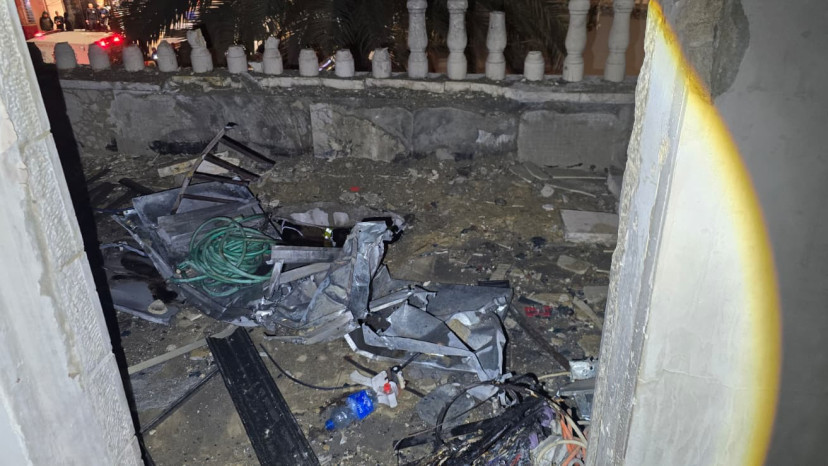 זירת נפילה בדרום השרון (צילום: שימוש לפי סעיף 27א')