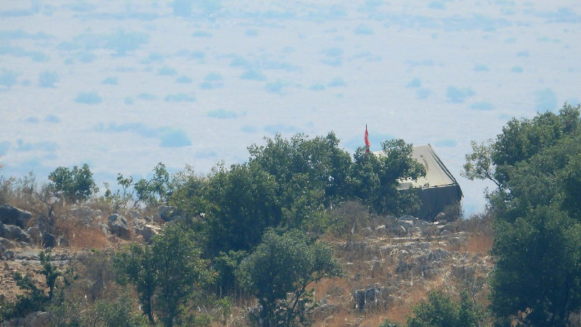 אוהל חיזבאללה (צילום: רשתות חברתיות)