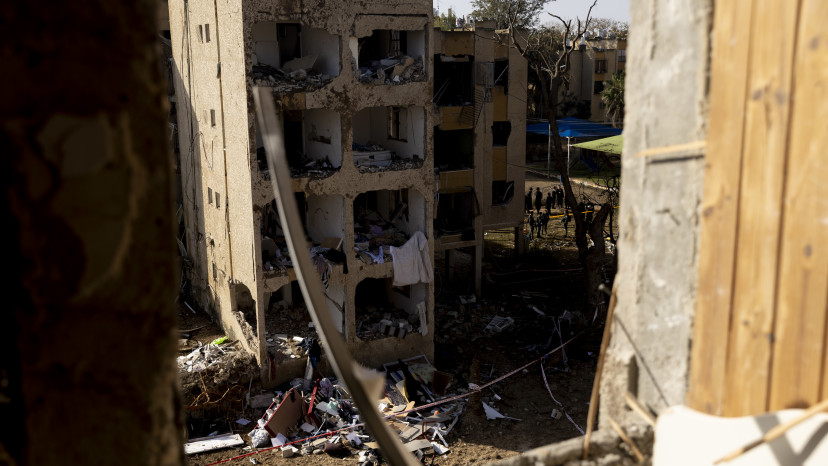 הפגיעה הישירה בערד (צילום:  Amir Levy/Getty Images)