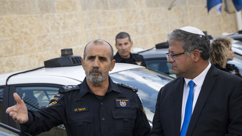 איתמר בן גביר ודני לוי (צילום: חיים גולדברג פלאש 90)