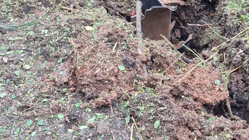 נפילת פריטי אמל״ח באזור הגליל העליון (צילום: דוברות המשטרה)