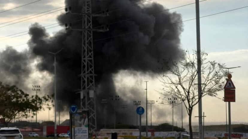 תיעוד הפגיעה במתחם האימונים (צילום: שימוש לפי סעיף 27א')