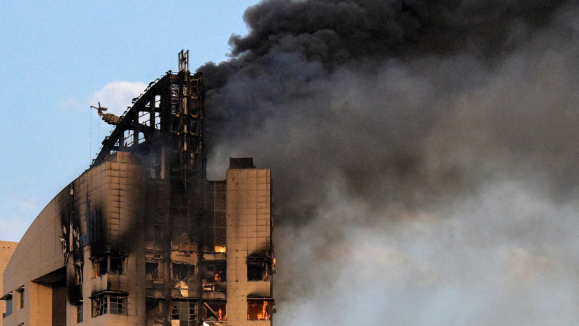 בניין שנפגע ממתקפה איראנית על כווית ב-8 במרץ (צילום: gettyimages)