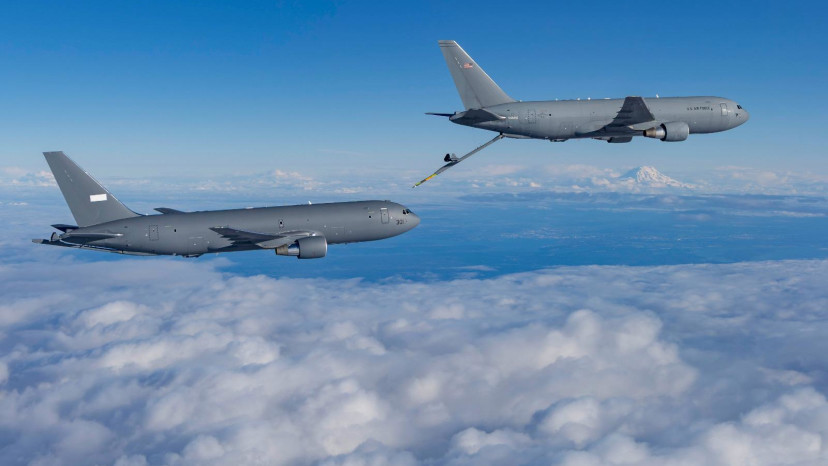 מטוסי התדלוק KC46  (צילום: דובר צה"ל)