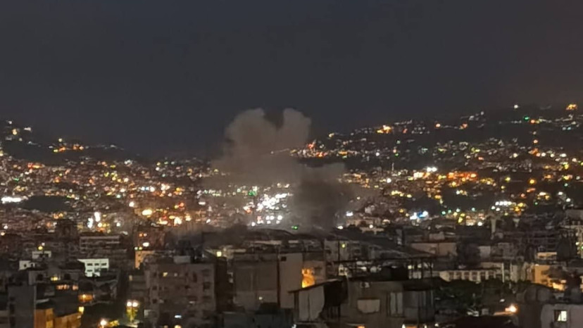 פיצוץ בדאחייה בביירות (צילום: רשתות ערביות, שימוש לפי סעיף 27 א')