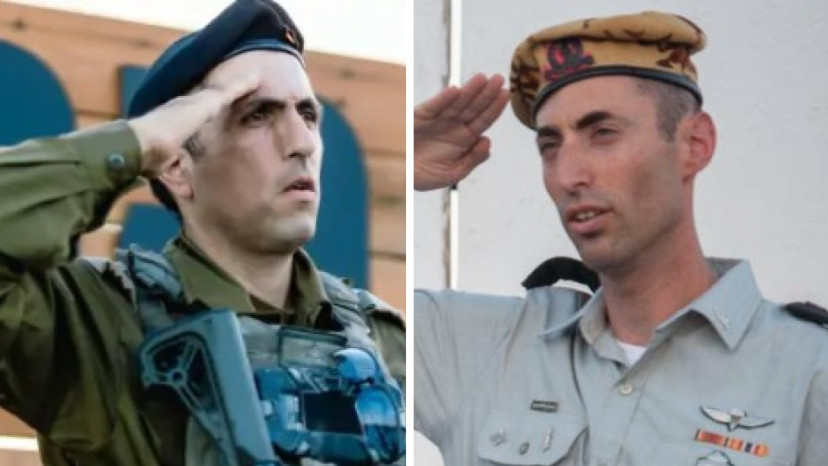 ימין - מאיר בידרמן, שמאל - אחסאן דקסה (צילום: דובר צה"ל)