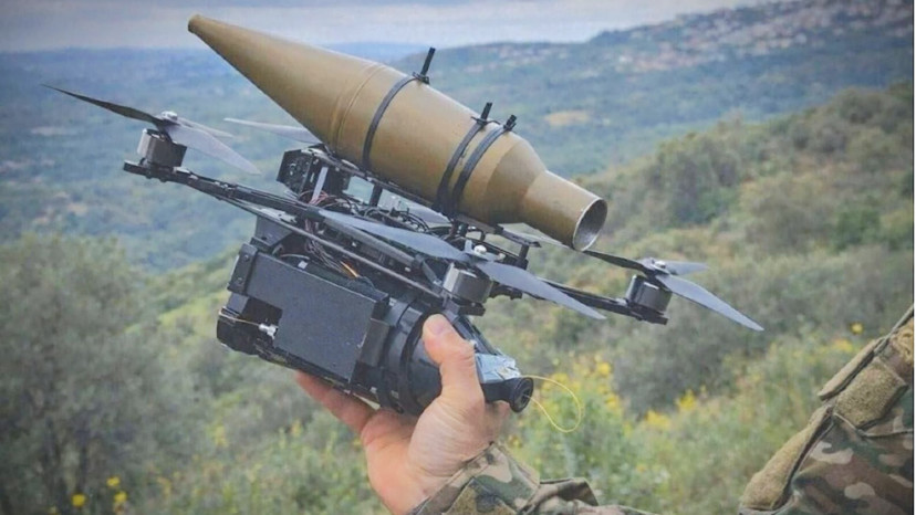 רחפן נפץ (צילום: רשתות ערביות)