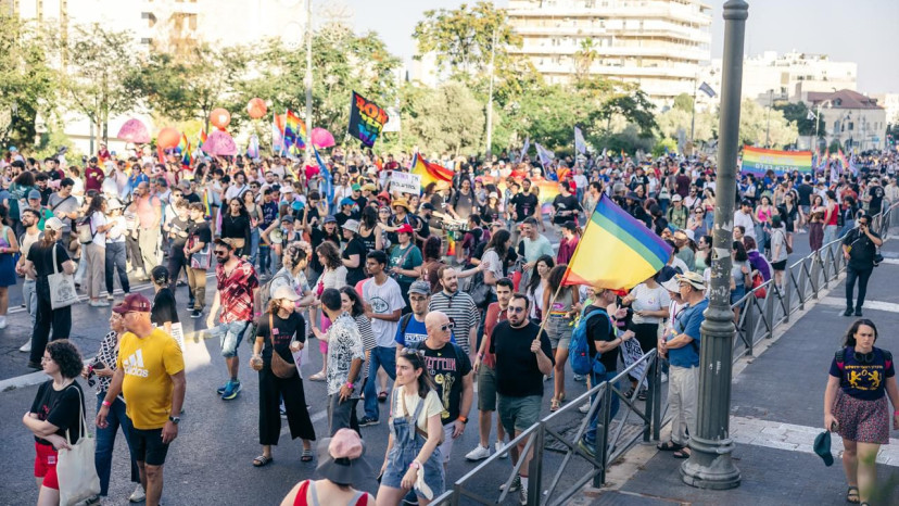 מצעד הגאווה והסובלנות בירושלים (צילום: באדיבות הבית הפתוח בירושלים)
