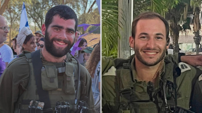 שחר גמלא ואהד יערי (צילום: דובר צה"ל)