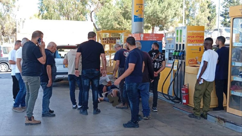 זירת הפיגוע בדרום השרון (צילום: תמונה לפי סעיף 27א' לחוק זכויות יוצרים)
