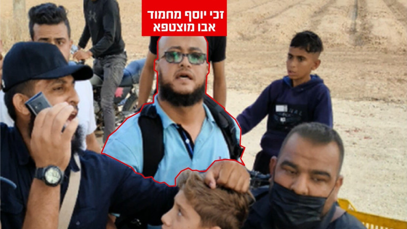 זכי יוסף מחמוד אבו מוצטפא במהלך חטיפת יגיל יעקב (צילום: דובר צהל)