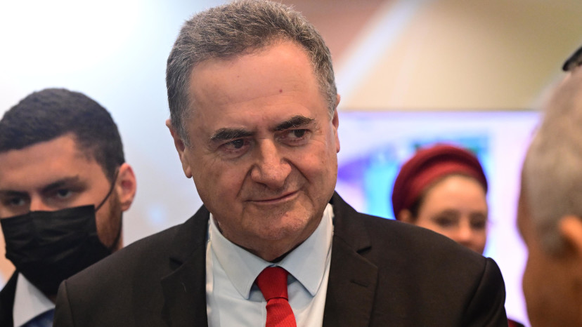 שר הביטחון ישראל כ"ץ באקספו (צילום: אבשלום ששוני)