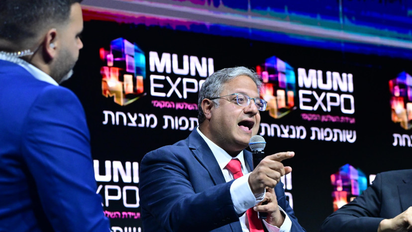 השר לביטחון לאומי, איתמר בן גביר באקספו (צילום: אבשלום ששוני)