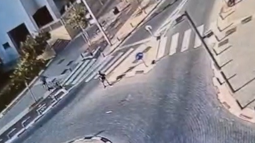 אירוע הירי בצפון תל אביב (צילום: מצלמות אבטחה)