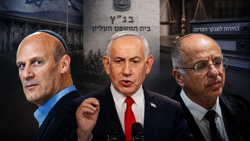 בנימין נתניהו, נעם סולברג, מיכאל ראבילו (צילום: יונתן זינדל פלאש 90,אוליבר פיטוסי, פלאש 90)